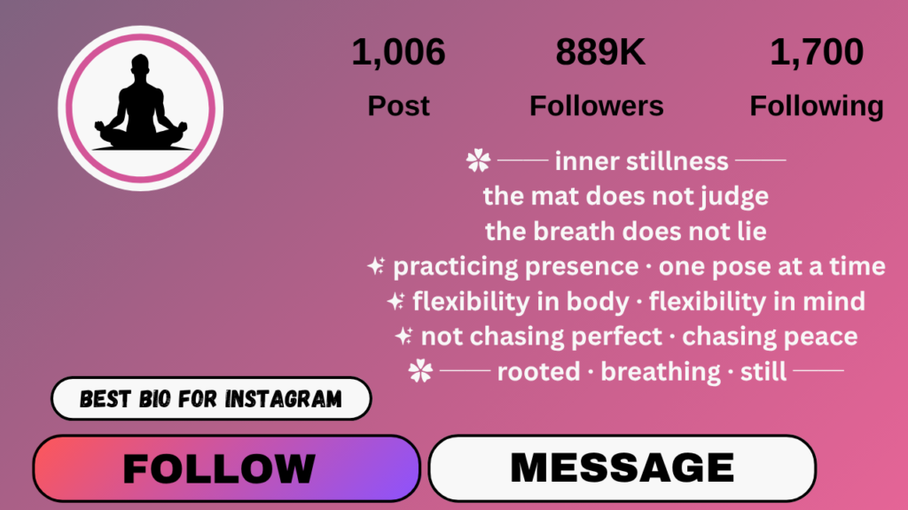 yoga bio for instagram