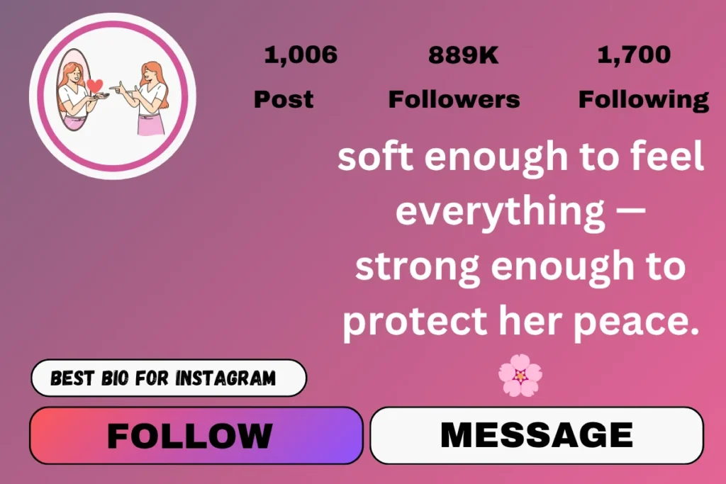 2 line bio for instagram for girl self-love