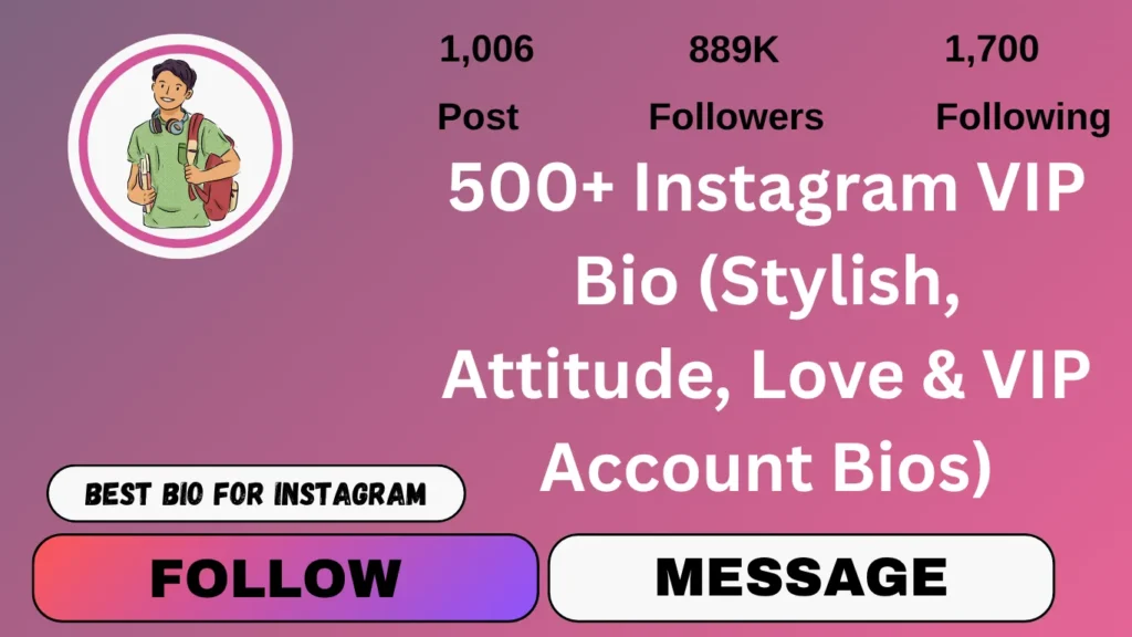 Instagram VIP Bio