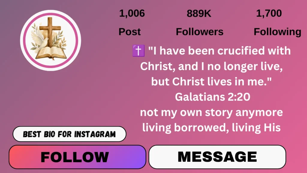Bible verses Instagram bio for Christian