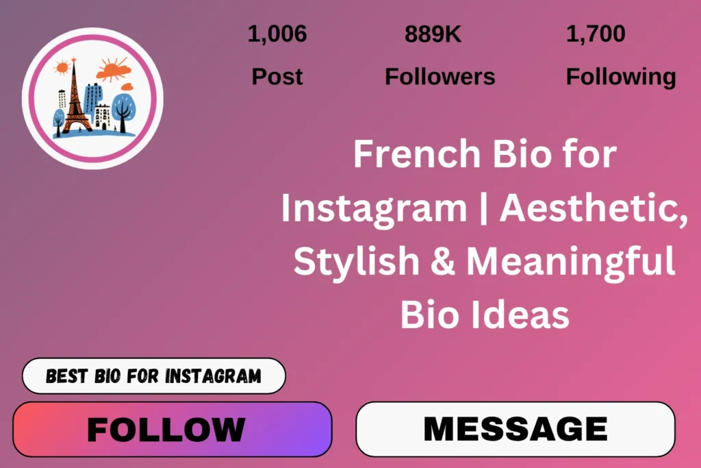 French Bio for Instagram | Aesthetic, Stylish & Meaningful Bio Ideas