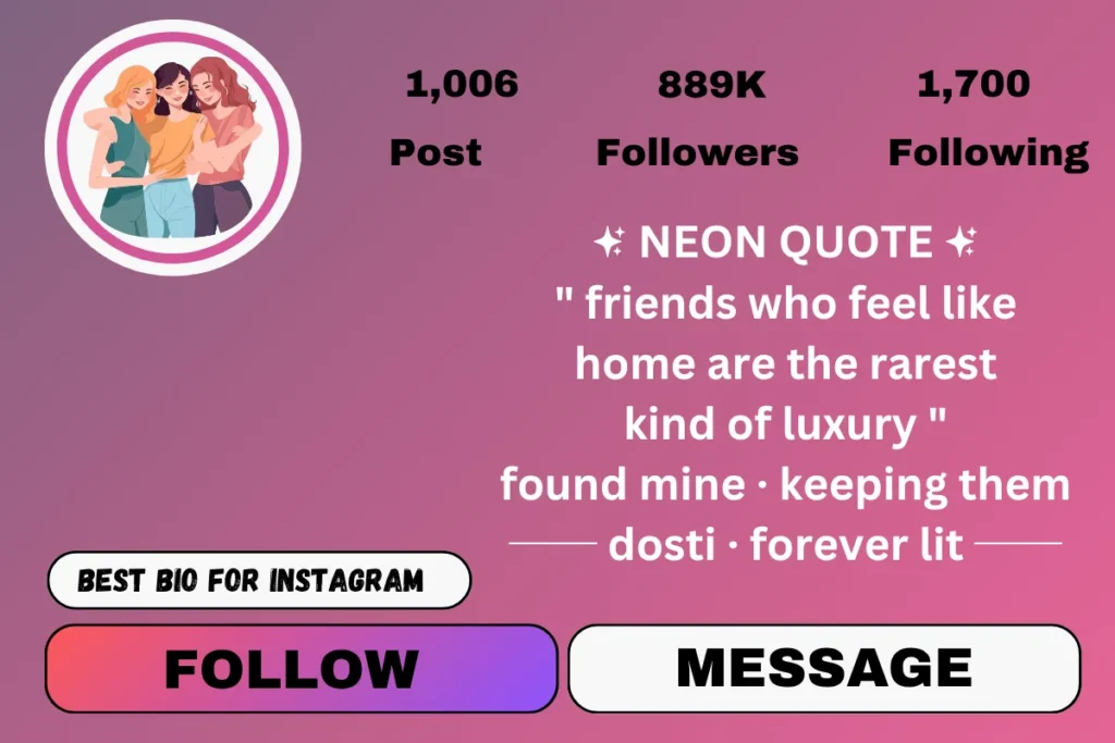 Friendship quotes for instagram bio