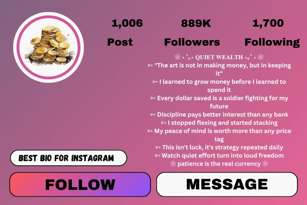 money quotes for Instagram bio