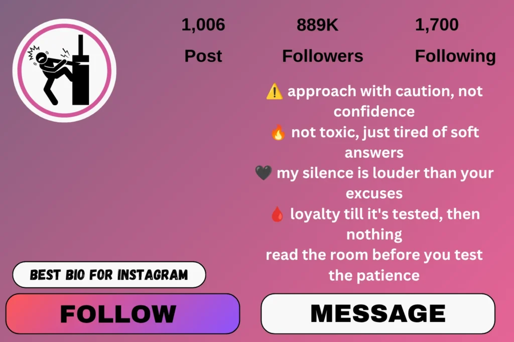 Most dangerous bio for Instagram
