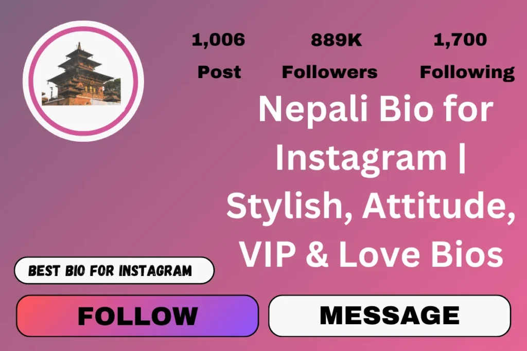 Nepali Bio for Instagram