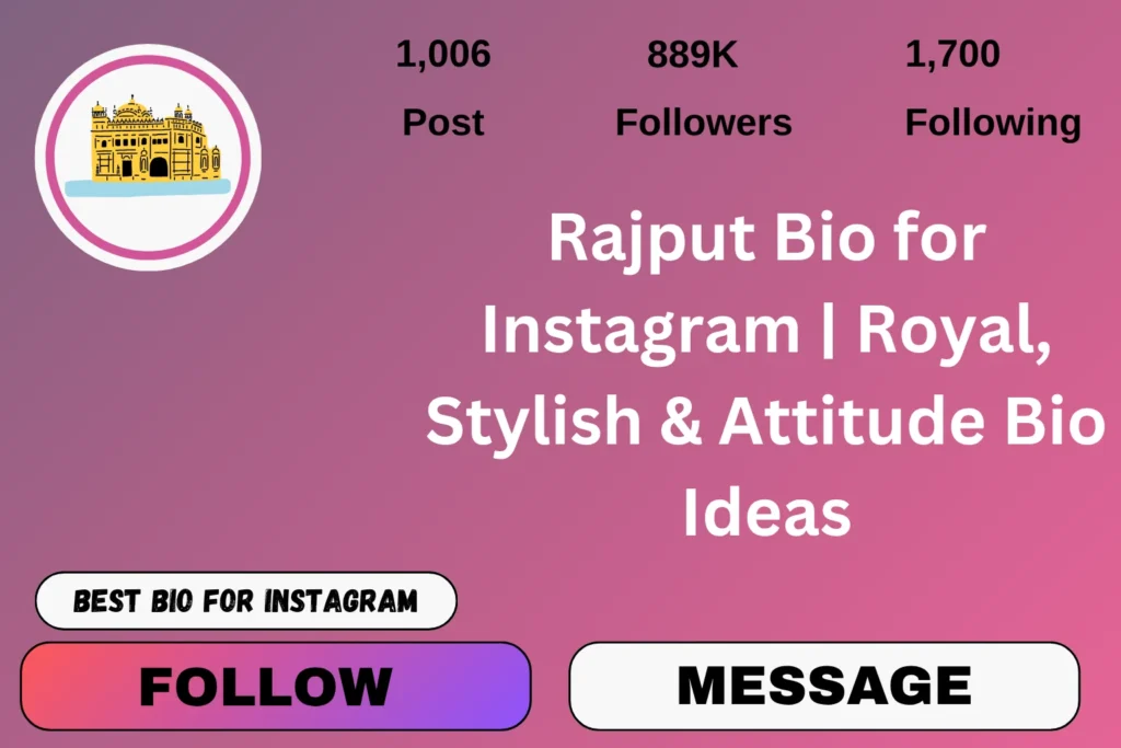 Rajput Bio for Instagram | Royal, Stylish & Attitude Bio Ideas