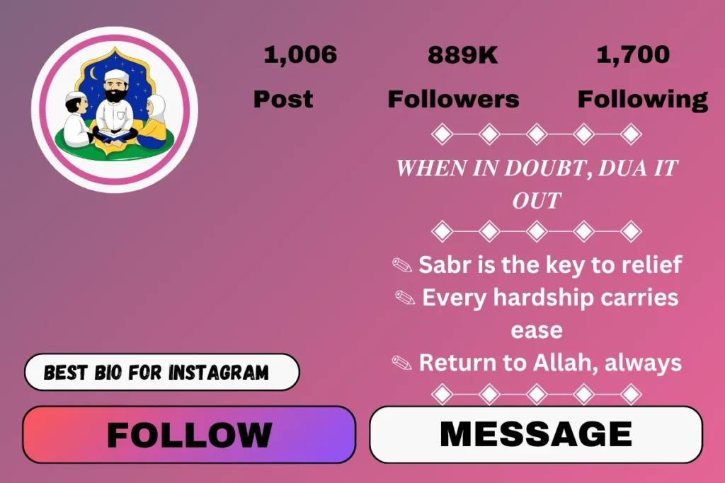Short Islamic quotes for Instagram bio