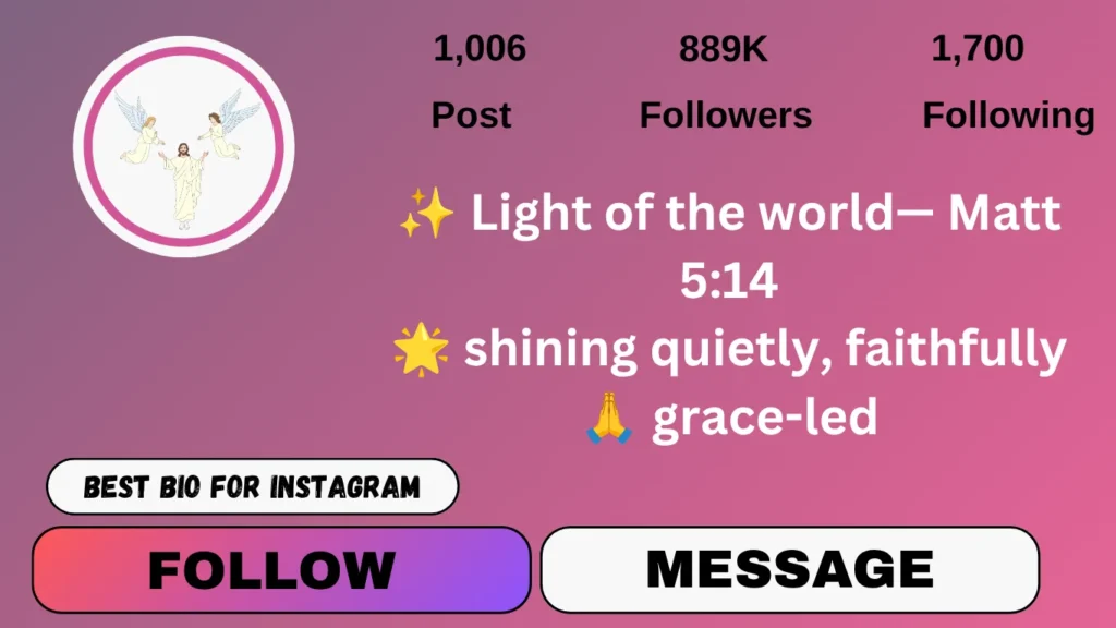 Short bible verses for Instagram bio
