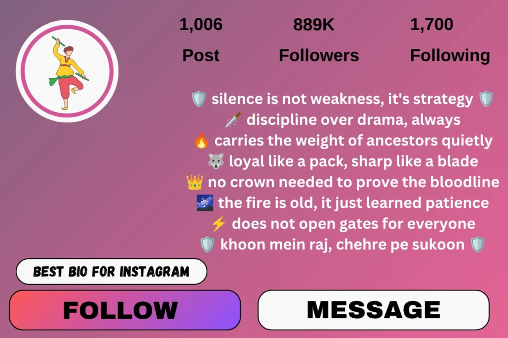 rajput attitude bio for instagram