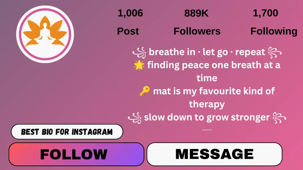 yoga bio for Instagram in hindi