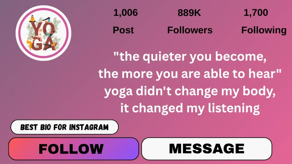 yoga quotes for instagram bio