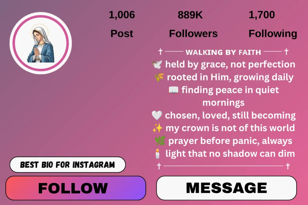 Aesthetic Christian Girl Bios