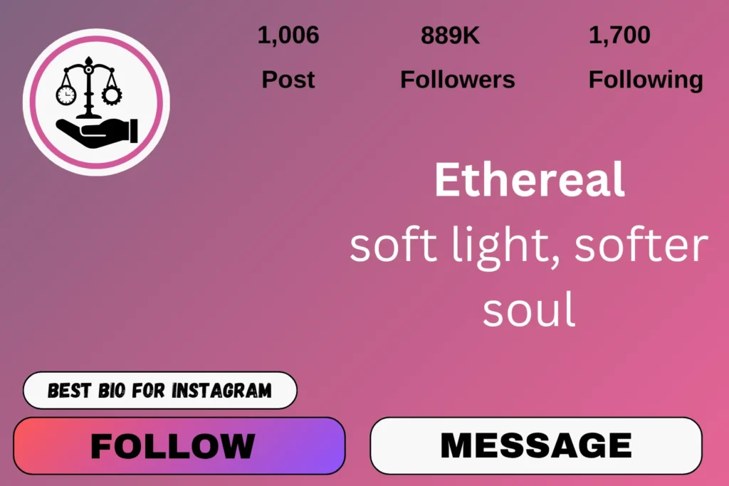 Aesthetic one word bio for Instagram