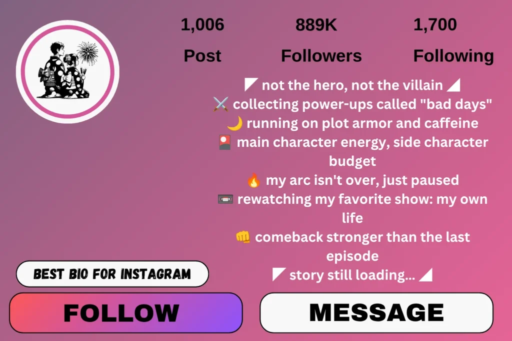 Anime bio for Instagram