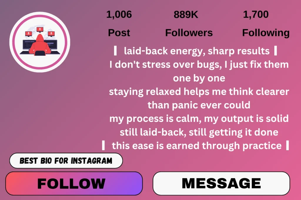 Cool Hacker Bio for Instagram