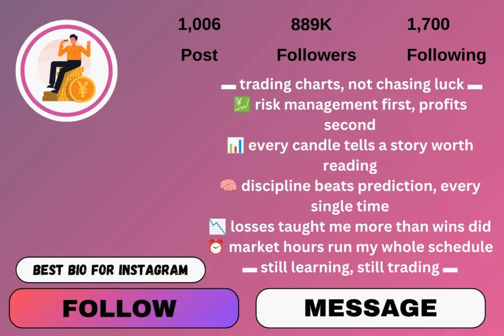 Crypto Trader Instagram Bio