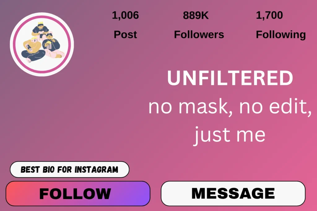 One word bio for Instagram
