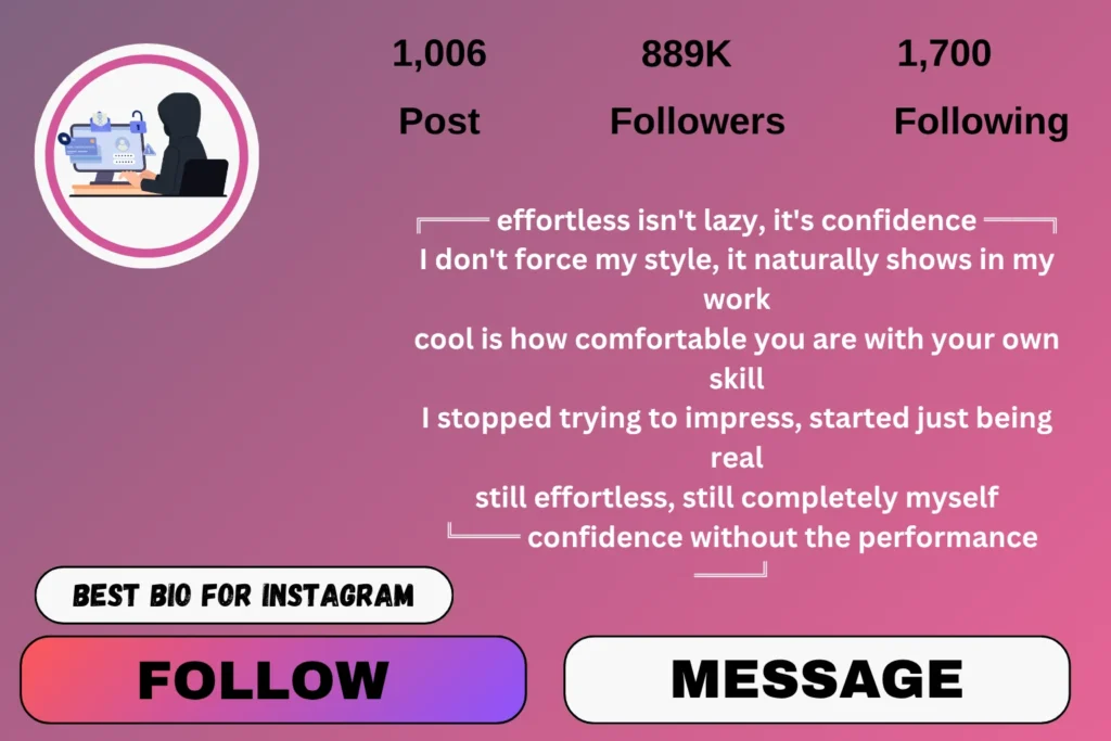 Stylish Hacker Bio for Instagram